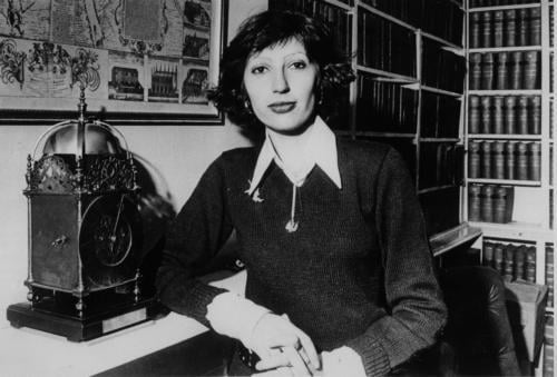 Benazir Bhutto '73, shown here after she was confirmed as president of the Oxford Union in 1976, was assassinated Thursday in a suicide attack in Rawalpindi, Pakistan.