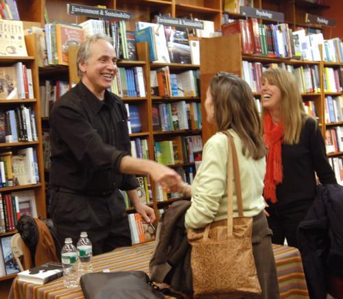 Askold Melnyczuk the director of creative writing at UMass Boston, conducts a book signing at Harvard Book Store. Melnyczuk was promoting his third novel, “The House of Widows: A Novel.”