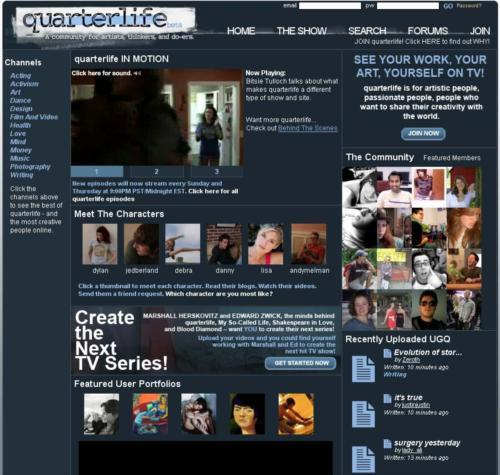 With a tag-team of social networking and a TV show, this site is taking procrastination to entirely new levels, a quarter step at a time.