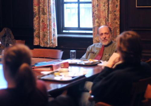 Author and civil rights attorney Harvey A. Silverglate met with pre-law students over dinner in Dunster last night to discuss his new book on the Justice Department.