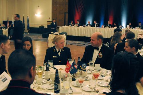 Students and others attend the Tri-Military Ball in Cambridge. The Harvard Republican Club recently introduced a proposal to soften the University’s policy towards ROTC. It has been met with some resistance by the Harvard Democrats.