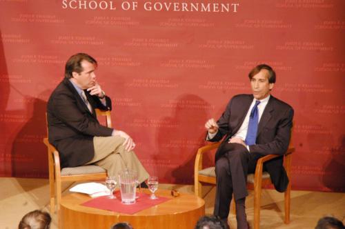 Aaron David Miller, public policy scholar for Woodrow WIlson International Center for Scholars, spoke at the Harvard Kennedy School yesterday.