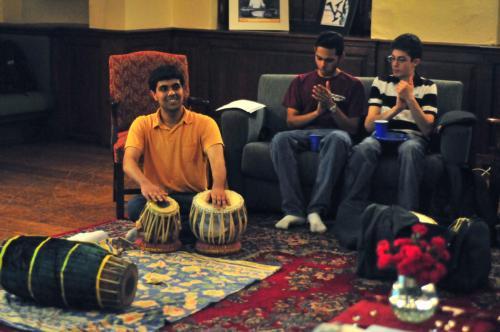 Harvard Sangeet hosted a study break in Winthrop House’s Tonkens Room featuring the rhythmic traditions of South Asia last night. Sangeet showcased various percussive traditions, including tabla, mridangam, and ghatam