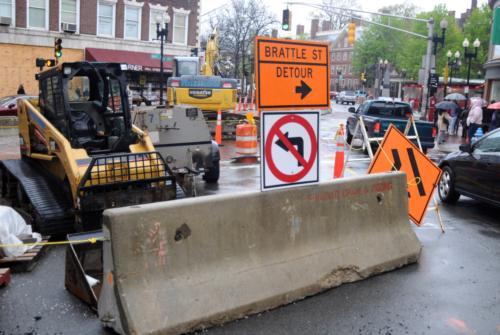Construction in Harvard Square has been taking place since March and is expected to continue until the fall of this year. Cardullo’s says that Cambridge is not doing enough to help maintain business for stores in the square. 