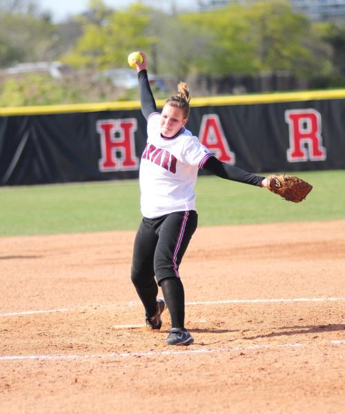 Sophomore pitcher Dana Roberts threw five innings in the first game of the series, giving up just five hits while striking out three and giving up three runs. Roberts, however, took the loss, as the Crimson managed just two runs.