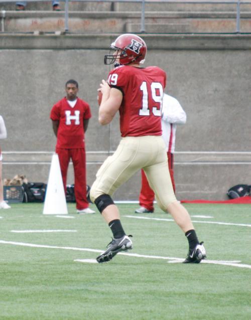 With 376 passing yards Saturday in the 42-28 pounding of Columbia, senior quarterback Chris Pizzotti anchored the offense, which was held to just four rushing yards against the Lions man-to-man coverage.