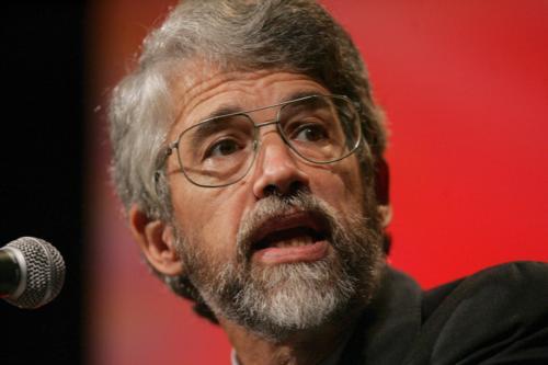 Harvard professor John P. Holdren speaks at the Carnegie Medal of Philanthropy presentations in Pittsburgh last year.