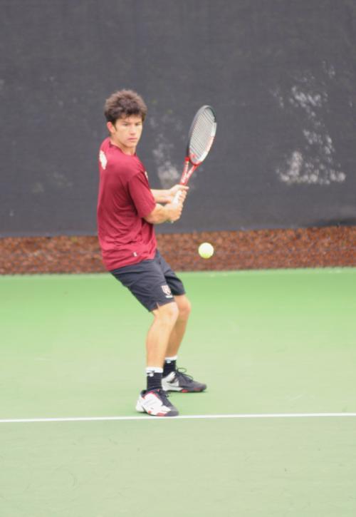 Senior Sasha Ermakov and the Crimson opened up regular season play with mixed results this weekend. The team was blown out by No. 8 Tennessee on Saturday but came back yesterday to defeat Drake, 4-3.