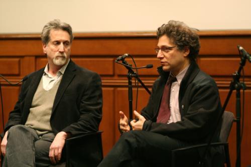 Harvard Professors Peter Galison and Robb Moss discuss issues surrounding military secrecy and access to information after the screening of their documentary “Secrecy.”