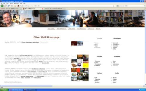 Bookmark Oliver R. Knill’s blog for all of your daily nipple flux and rollerblading video needs.