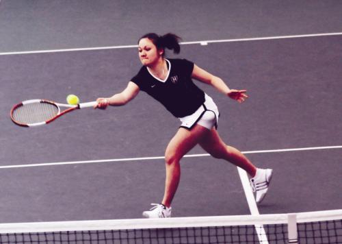 No. 2 captain Laura Peterzan won her singles match 7-5, 6-3 and her doubles match 9-7 en route to Harvard’s 4-3 defeat of No. 68 Boston College. While the win marked the team’s second victory in a row at the Murr Center Tennis Courts, it was also the squa
