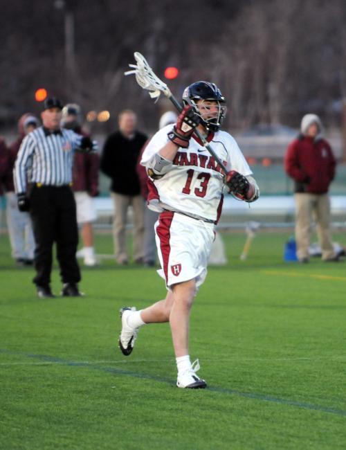 Co-captain Max Motschwiller notched two goals on three attempts Saturday in Harvard’s 10-9 defeat at the hands of Princeton. The Tigers have won 19 straight contests between the two teams, dating back to 1990.