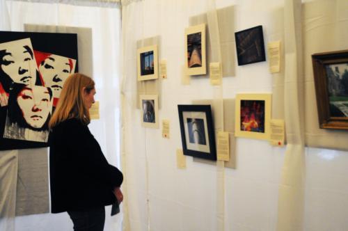 The Science Center lawn on Monday served as the venue for the first annual Harvard Student Art Show, an exhibition and sale of student art from Harvard undergraduates and graduate students. 