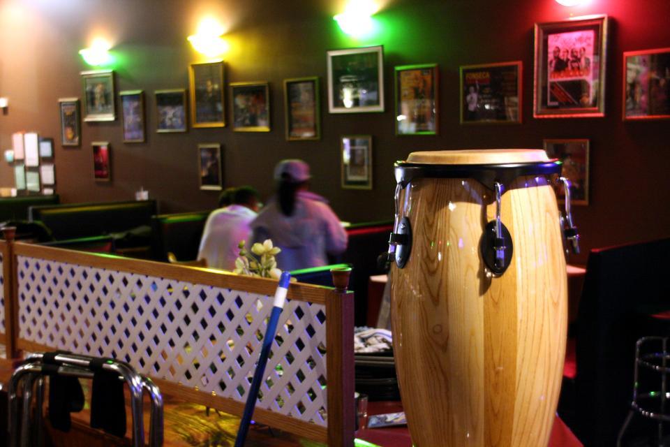 Congas, a new tapas restaurant in Harvard Square, prepares for its grand opening tomorrow. Having recently secured liquor licesnes, Congas bartenders J.D. Acton and Carlos Medina prepare for business later this week. Conga owner Panja Lymswan, also the owner of Spice, recently decided to open Congas, at 1 Eliot street formally Shabu Square.
