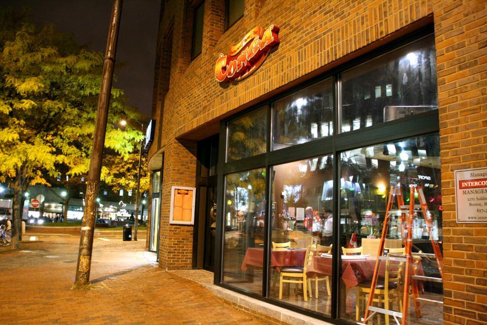 Congas, a new tapas restaurant in Harvard Square, prepares for its grand opening tomorrow. Having recently secured liquor licesnes, Congas bartenders J.D. Acton and Carlos Medina prepare for business later this week. Conga owner Panja Lymswan, also the owner of Spice, recently decided to open Congas, at 1 Eliot street formally Shabu Square.