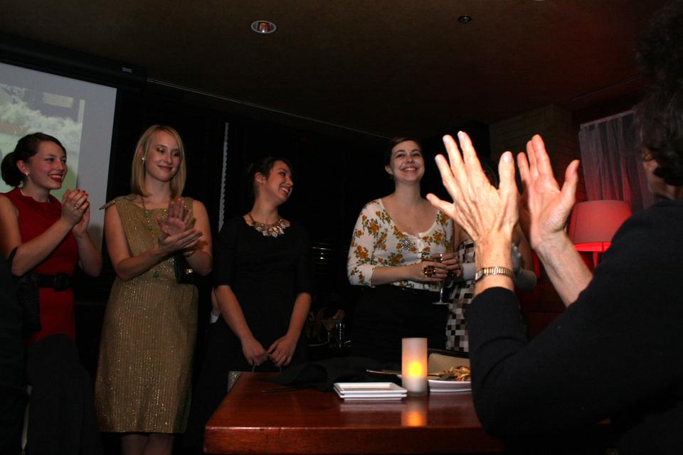 Mad Men Fans celebrate the season finale of the AMC show yesterday at Noir, a bar in the Charles Hotel.
Harvard Square cupcake bakery Sweet also held a Mad Men event featuring special confections.