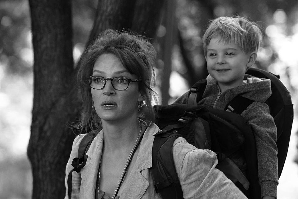 Uma Thurman embraces her role as Eliza Welch in “Motherhood,” which chronicles a day in the life of a Greenwich Village stay-at-home-mom.