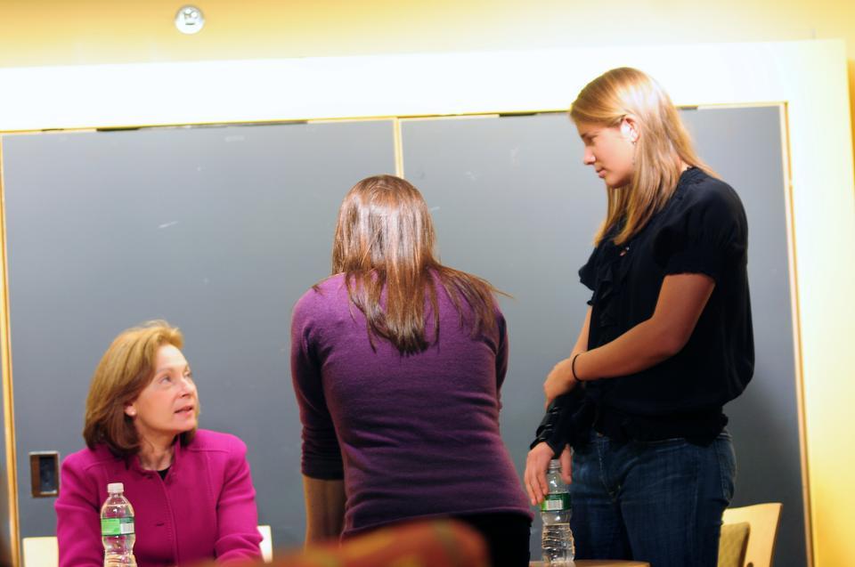 Ellen Alemany, Forbes 57th Most Powerful Woman, told undergraduates yesterday it’s important to develop a passion.