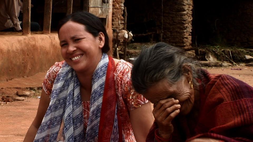 The above frame is a still from “Woman Rebel,” a documentary by Kiran K. Deol ’06 about Silu, a woman rebel fighter in Nepal (pictured left).