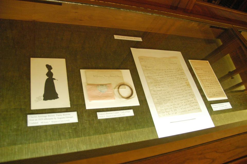 Houghton Library’s collection of steamy love letters helps humanize Keats.