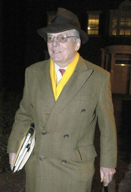 James R. Houghton ’58 leaves a meeting of the Harvard Corporation in Jan. 2007--just weeks before the body selected Drew G. Faust as the University's next president.