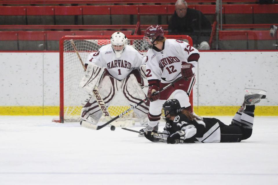 Rookie netminder Laura Bellamy collected a career-high 37 saves against Dartmouth on Friday, anchoring Harvard in its 4-1 victory. The freshman had the best weekend of her young career with two wins.
