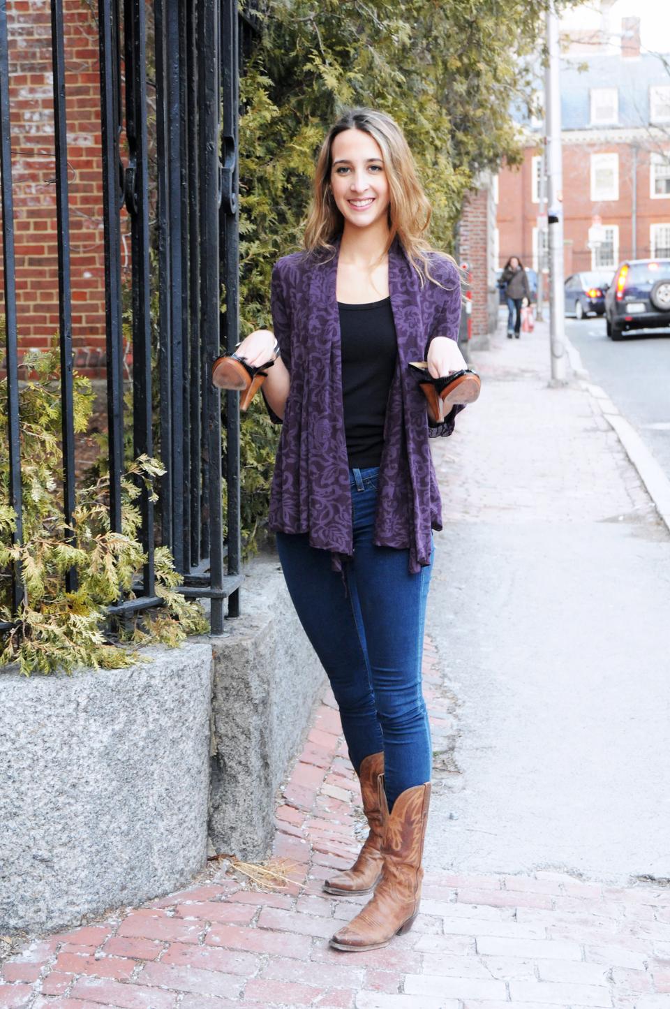 With dancing shoes in hand, Lindsay is always ready for an impromptu tango.