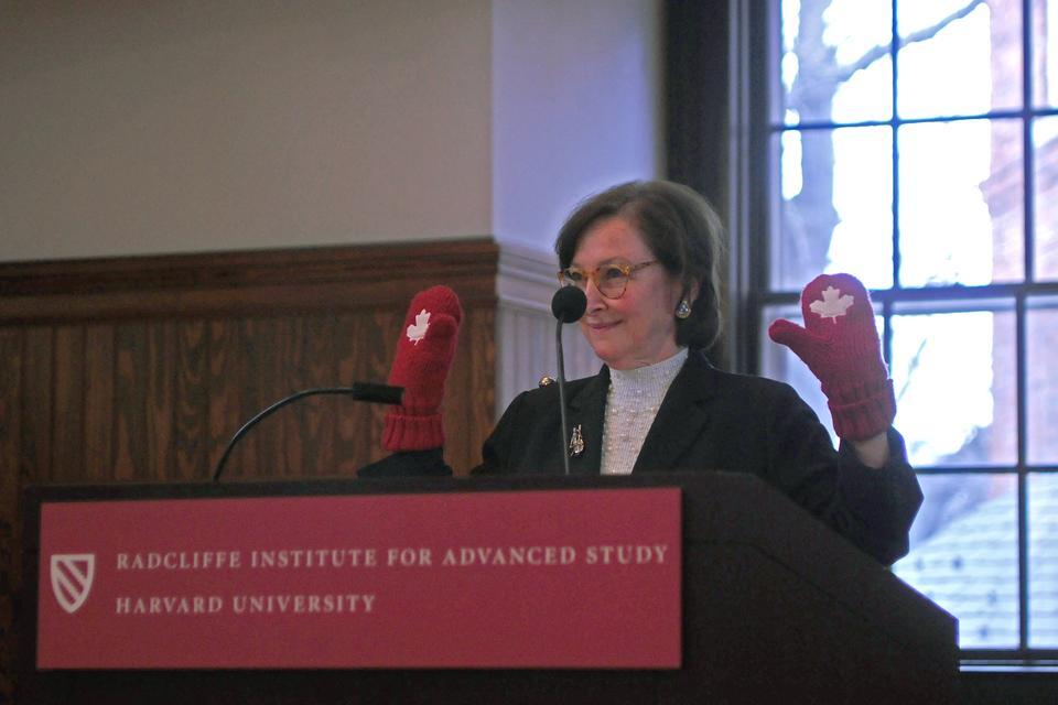 Canadian Supreme Court Judge Rosalie S. Abella displayed her Canadian spirit to the audience at yesterday’s Radcliffe Dean’s Lecture, titled “Identity, Diversity, and Human Rights.” 
