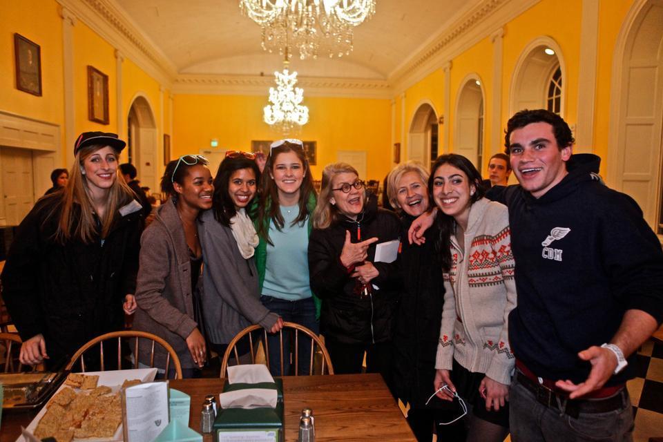 Lowell House Masters Diana Eck and Dorothy Austin welcomed freshmen into their dining hall last night, where preparations were being made for the Housing Day festivities.