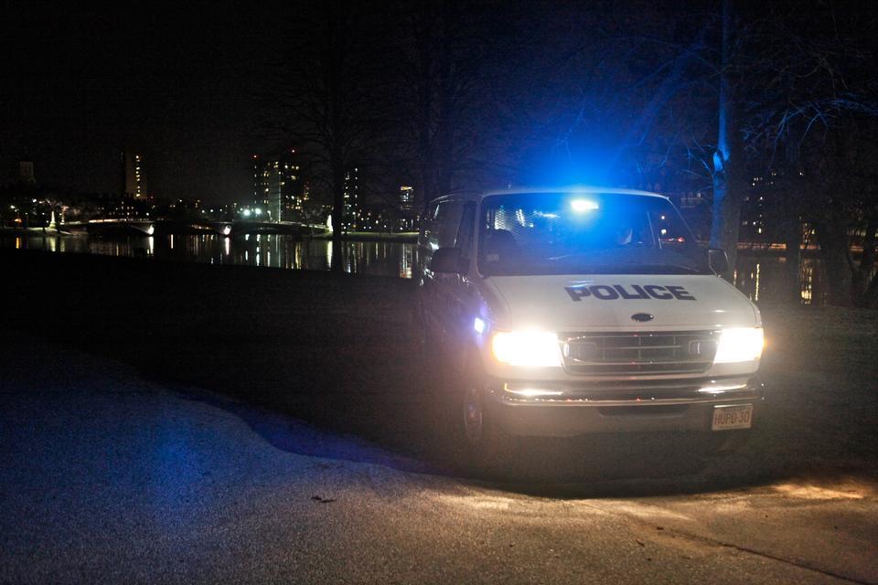 Overall, despite a renegade blocking group or few, the police presence along the river last night seemed to dispel effectively any thoughts of drunken boat-burning amongst River Running freshmen.