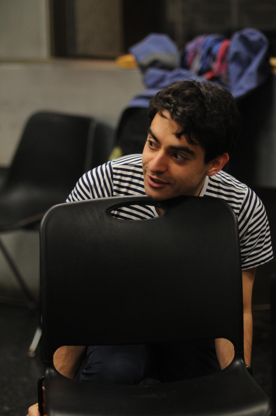 Ilker Oztop (GSAS '12) plays both Leah's husband and son in the upcoming student-written production of "Leah" in the Loeb Experimental Theater.