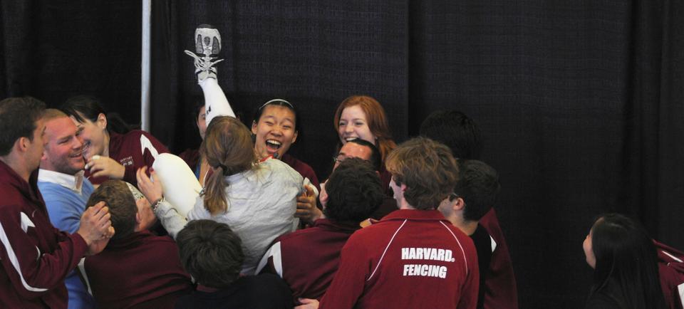 Sophomore co-captain Caroline Vloka earned a national title with a 15-13 victory over Duke's Rebecca Ward.