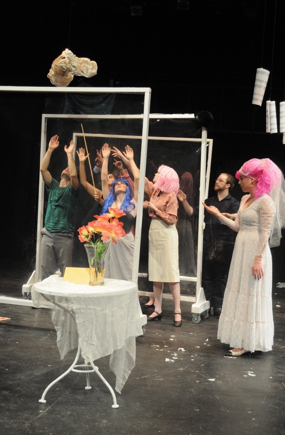 Actors from “Leah” take part in an Surrealist-Inspired play-within-a-play written by Sonia C. Coman ’12