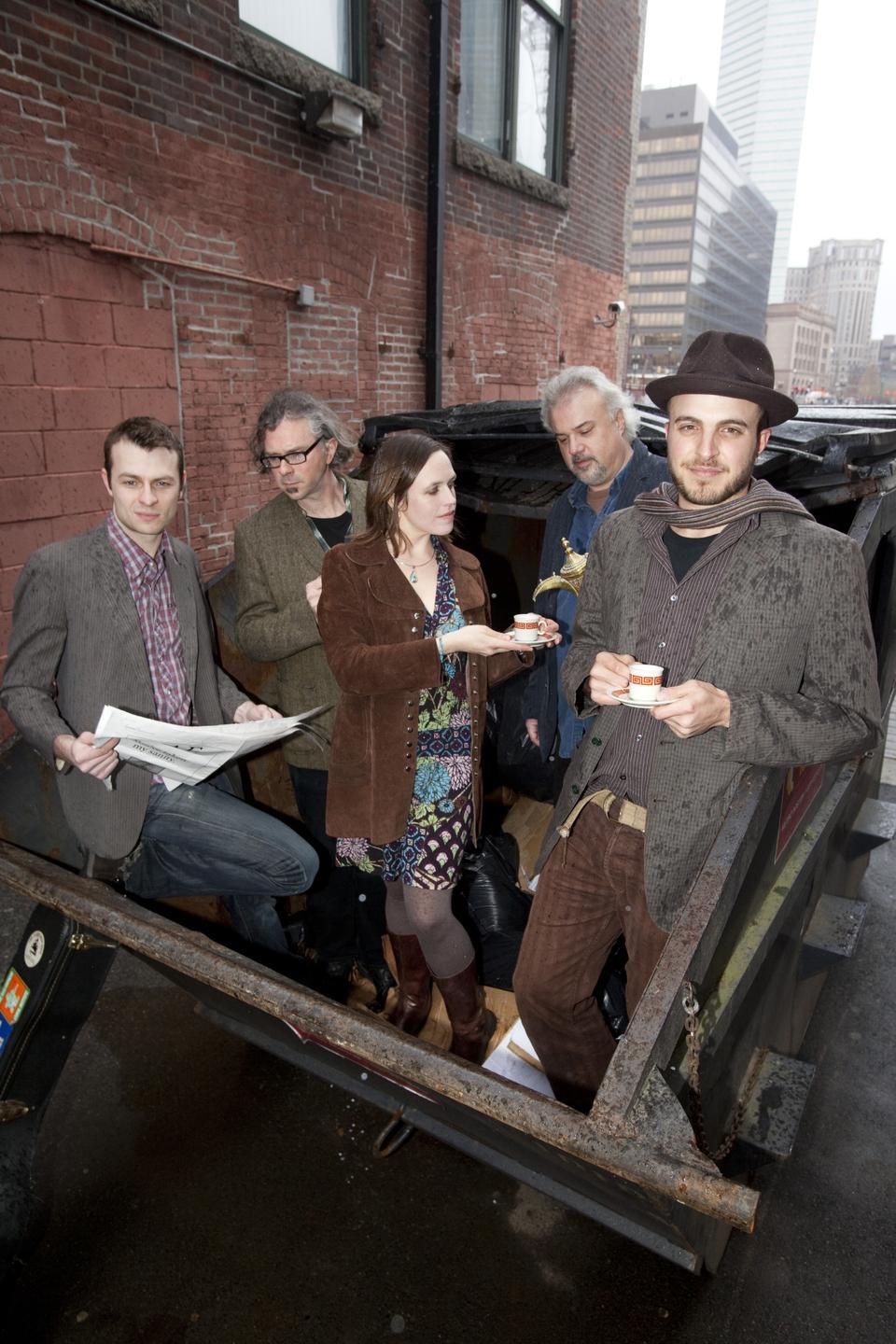 Naseem S. Khuri HKS ‘08, right, is the frontman of Kingsley Flood, a self-described “post-Americana” group. Khuri formed the band after becoming frustrated with the traditional career path of a government school graduate.