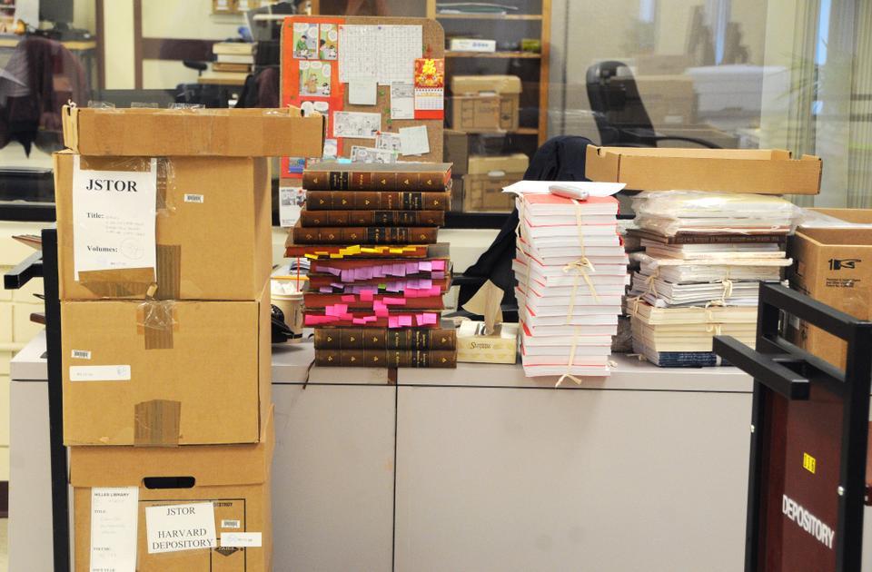 The Depository is currently working with JSTOR, an organization that digitally archives scholarly articles, to create hard copy versions of their electronic holdings. 
