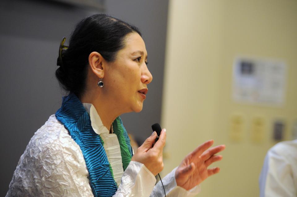 Xiaohui Wang, renowned author, artist, and photographer, spoke at the second annual Harvard College Association for U.S.-China Relations Symposium yesterday, Sunday, April 4, 2010.
