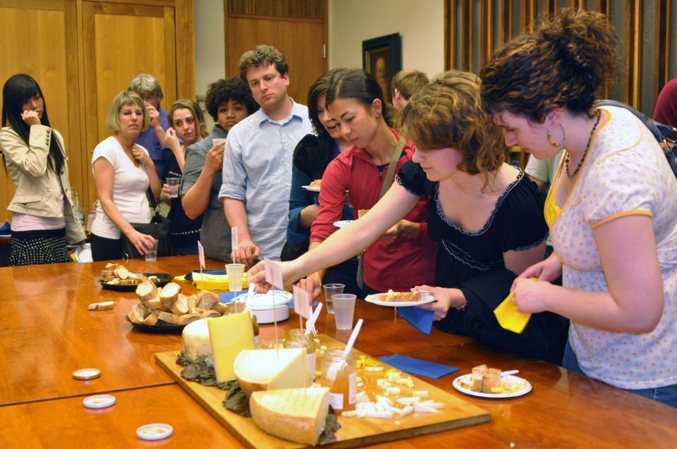 Food at 24 frames per second holds a film screening of "The Cheese Nun" followed by a cheese tasting led by Ihsan Gurdal, owner of Formaggio Kitchen yesterday in William James Hall.
