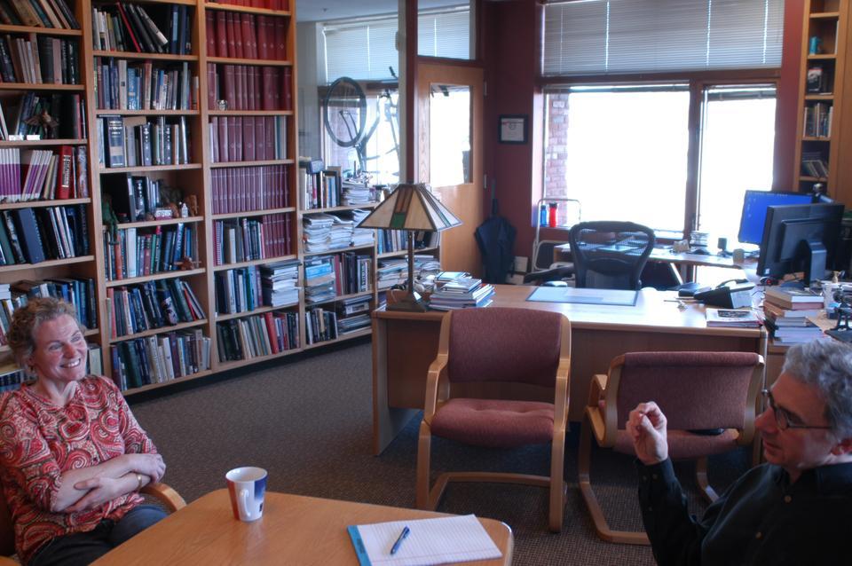 The new Eliot House Masters, Natural Sciences Professor and Harvard Stem Cell Institute co-director Douglas A. Melton and his wife, educational consultant Gail O'Keefe pose for pictures. They will take their positions beginning Fall 2010-2011.