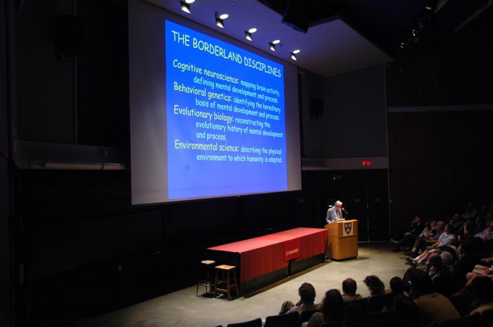 Edward O. Wilson gives the last of three lectures this week on Biodiversity and its future, discussing the boundaries that exist between humanities and science. 