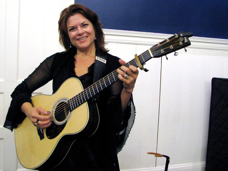 Rosanne Cash poses for a picture after a performance, and discussion about her creative process and her career as a composer and musician. Cash spoke about the release of her top-selling recording “Seven Year Ache” and touring with her father, the legendary Johnny Cash. 