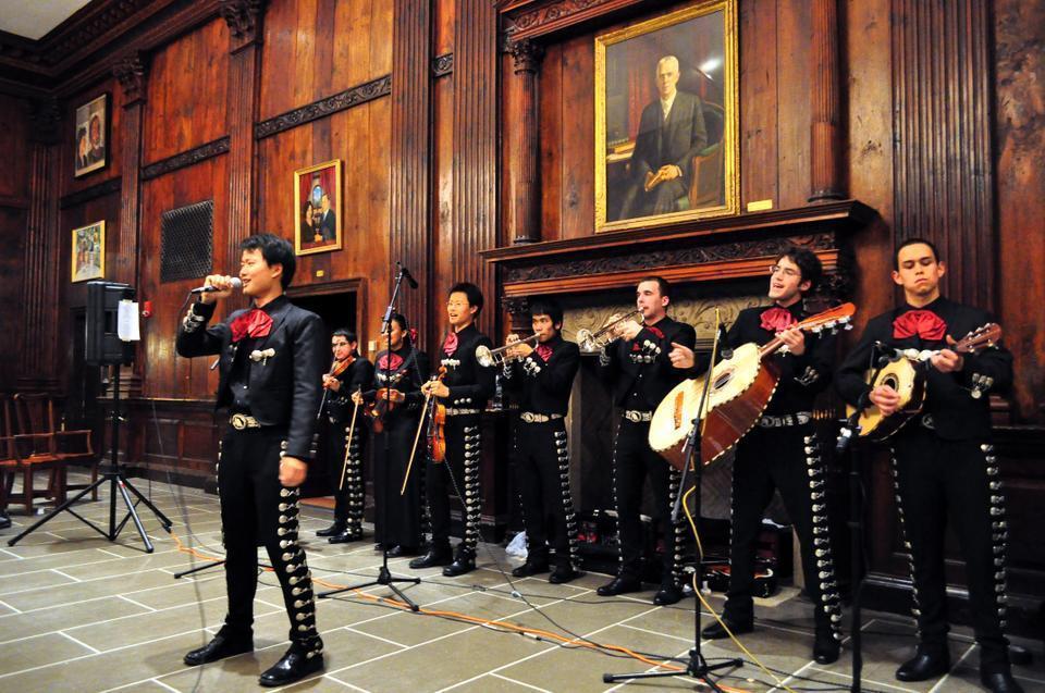 Mariachi Veritas performed last Friday, April 9, 2010, in the Dunster Dining Hall to packed room.