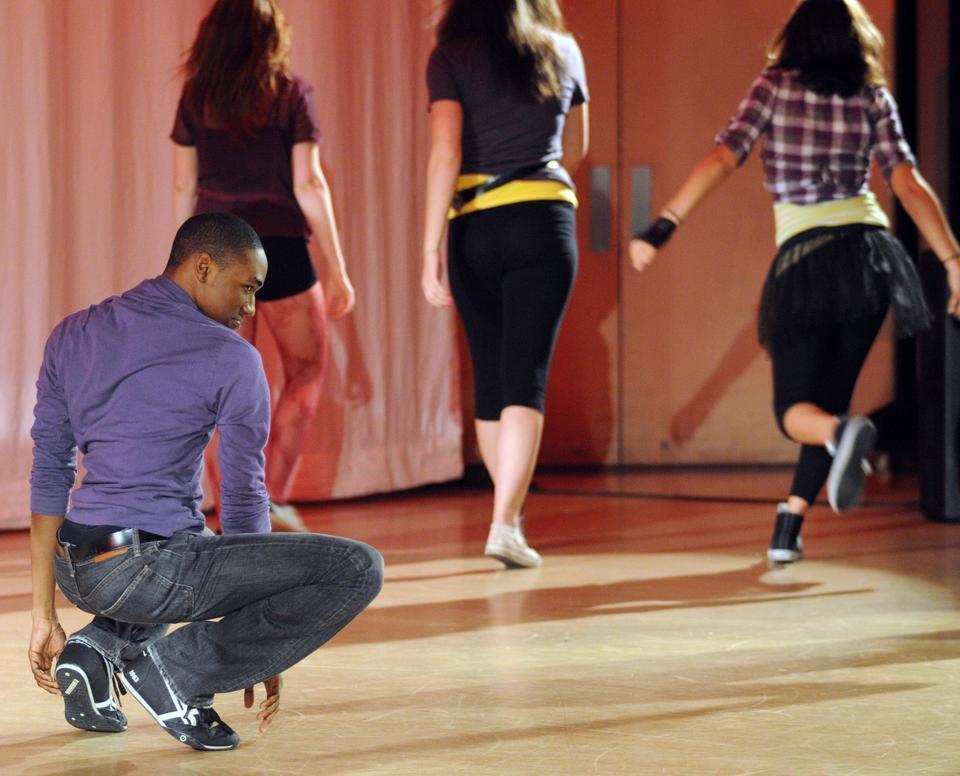 Students perform during "Explicit", the Expressions hip hop dance group spring show in Lowell Lecture Hall last Friday.