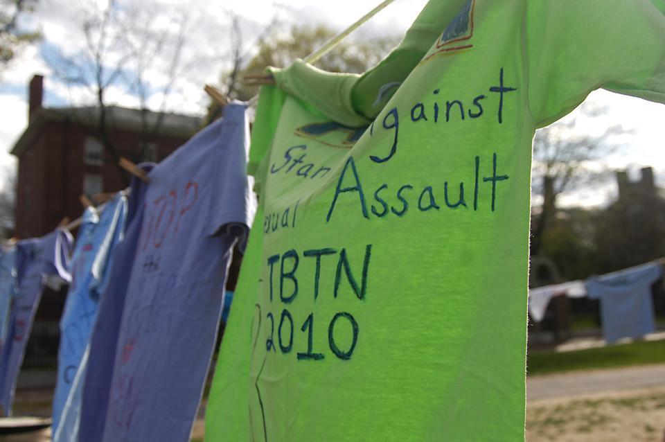 The Clothesline Project is an exhibit of t-shirts decorated by survivors of sexual assault and their supporters for Sexual Assault Awareness Month. They will hang outside the Science Center this week.
