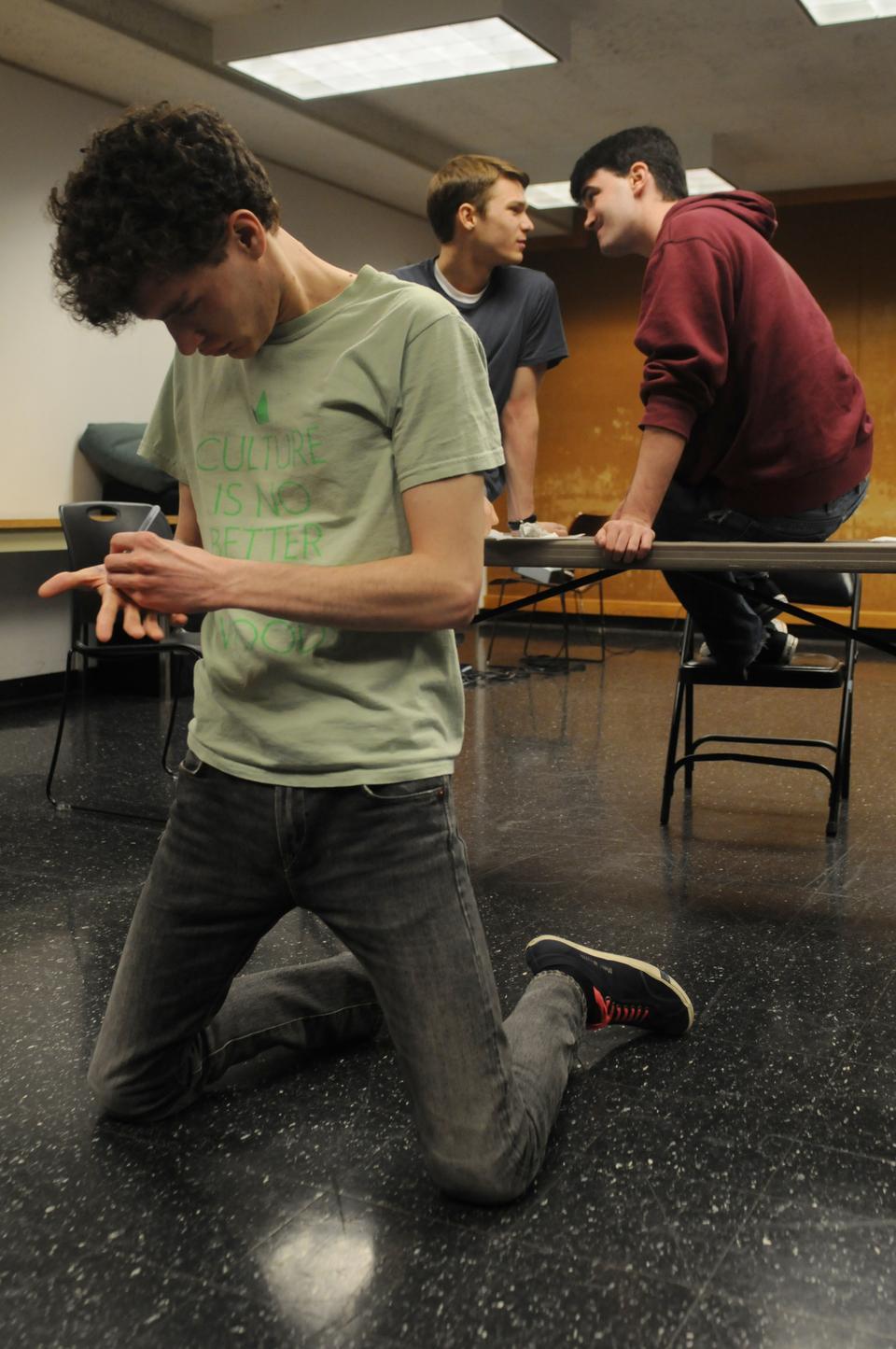 The Pillowman: Martin McDonagh's "The Pillowman," which is set in a totalitarian state, opens in the Loeb Ex April 16. 