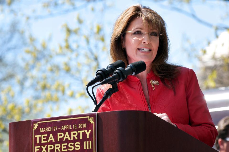 Sarah Palin's appearance at the Tea Party rally in Boston Commons on April 15, 2010, was the highlight of the event. In her speech, she recalled the original Tea Party and other revolutionary events.