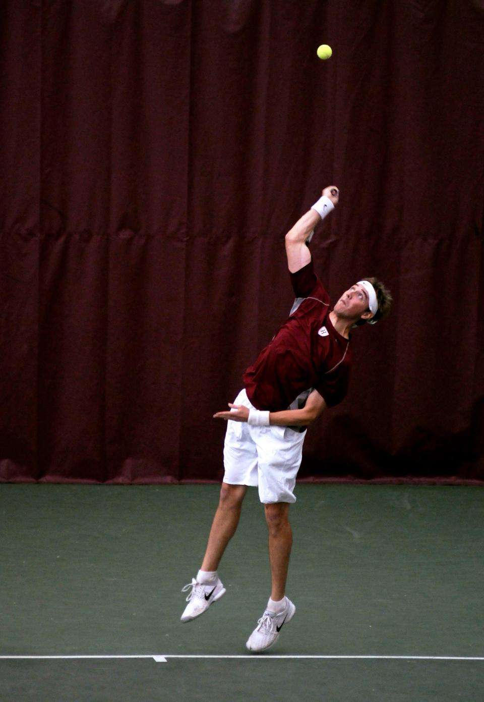 Men's tennis hosted Yale on Sunday, April 18.