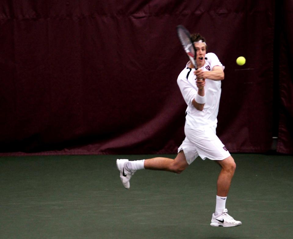 Men's tennis hosted Yale on Sunday, April 18.