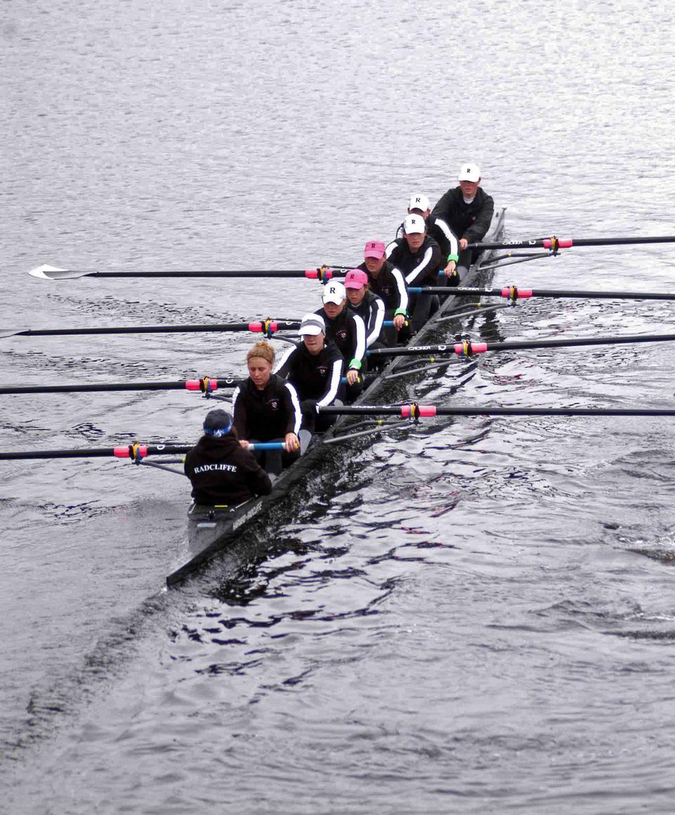 The Radcliffe heavyweight crew competed against Dartmouth and Syracuse in the O'Leary Cup regatta.