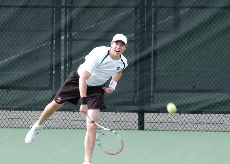 In its season finale yesterday afternoon, the Harvard men’s tennis team finished on a strong note by beating Dartmouth, 6-1.