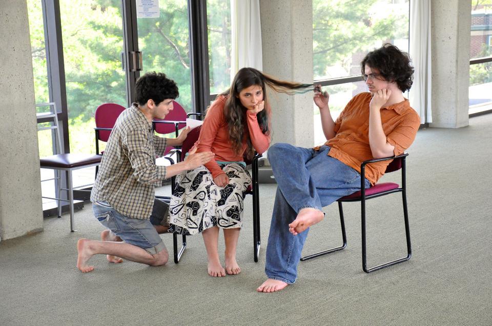 Actors rehearse for “Pericles”, which will be playing at the Adams Pool through May 1.